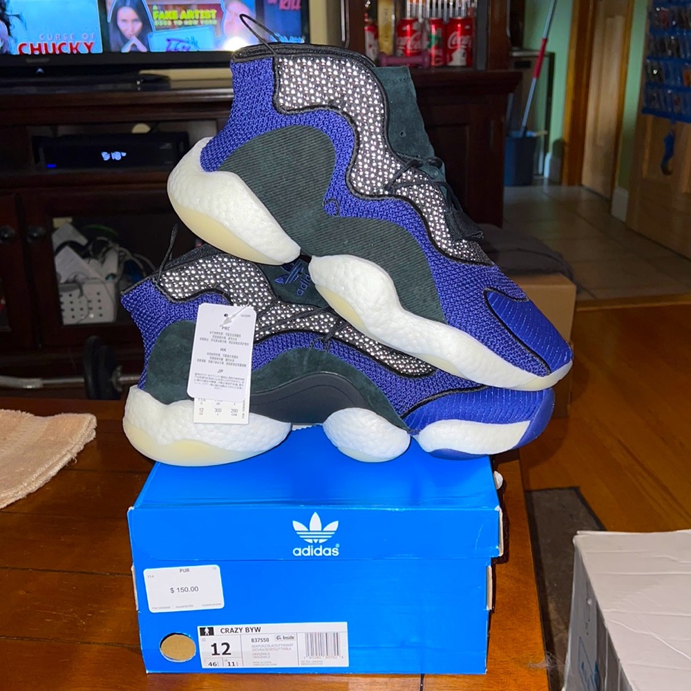 Adidas size 12 Crazy BYW (Boost You Wear)